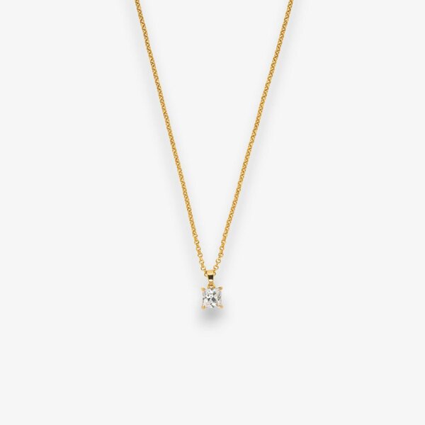 Uchi & Soto Shikaku Gold Stone Pendant Necklace