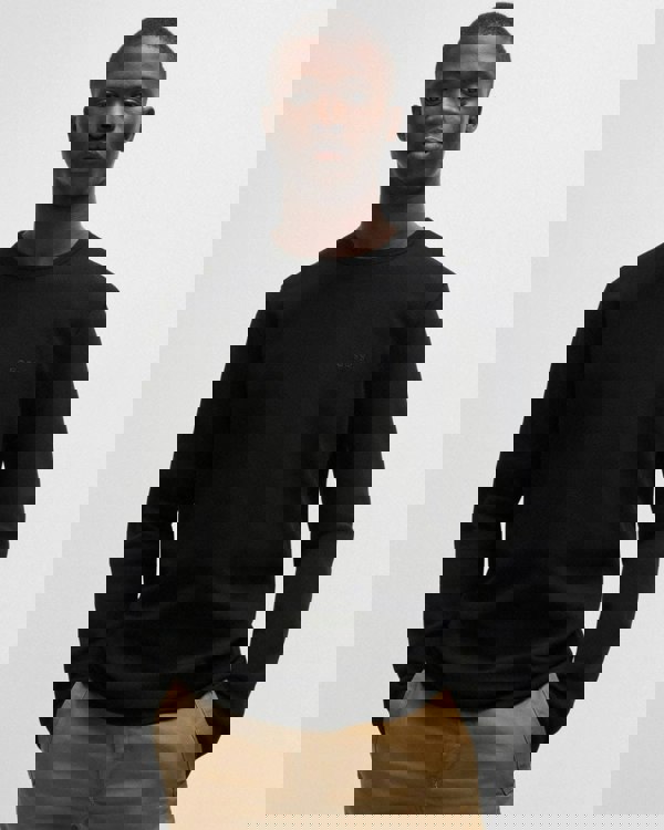 BOSS Orange Tempesto Mens Regular Fit Long Sleeve T-shirt with embroidered logo