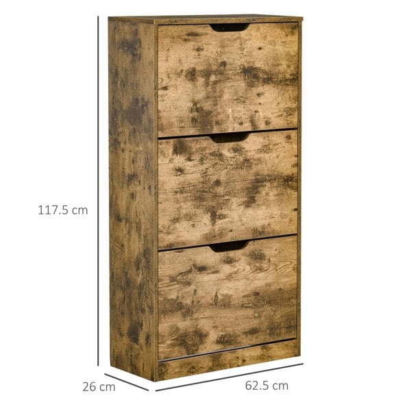 Flip-down Shoe Cabinet
