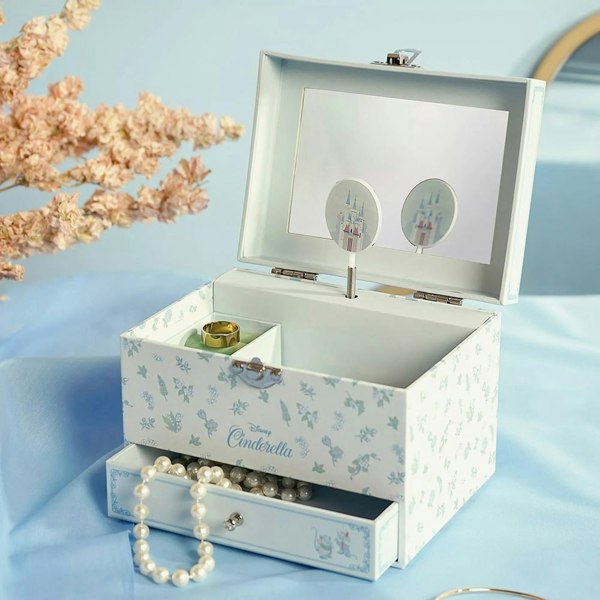 T. H. Baker Disney Cinderella Pastel Princess Musical Jewellery Box DI2338