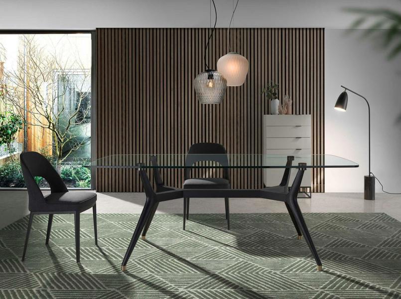 Angel Cerdá Dark Grey Fabric Chair 4023