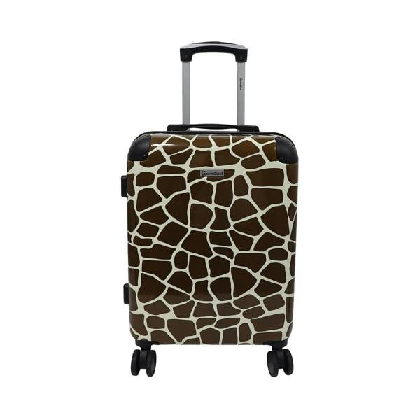 Groundlevel Animal Print 20" Hard Shell Cabin Suitcase Lightweight Spinner Carry On