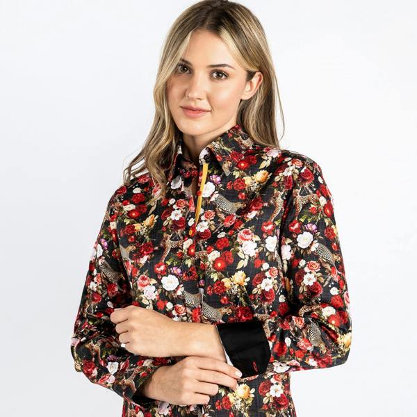 LEOPARDS & ROSES WOMENS PRINT SHIRT - Premium Men's Patterned Shirt by Claudio Lugli | Bold Design, Tailored Fit, Best Printed Shirts