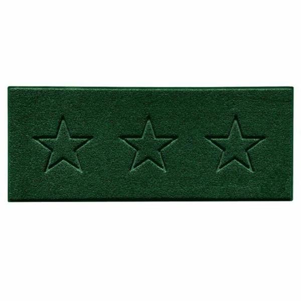 Nicoman Embossed Triple Star Home Entrance Runner Mat - Multiple Colours