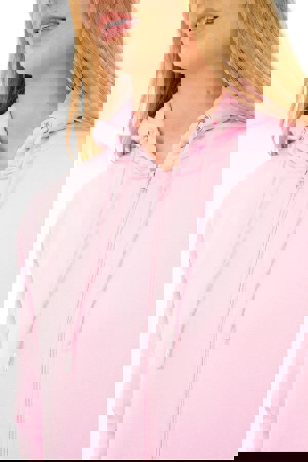 Smart Living Women's Stylish Zip-Up Hoodie with Pockets - Cozy Casual Wear - Pink