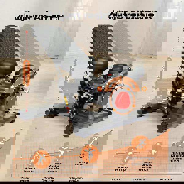 Centra Mini Stepper Adjustable Resistance Rope Aerobic Step Trainer Fitness