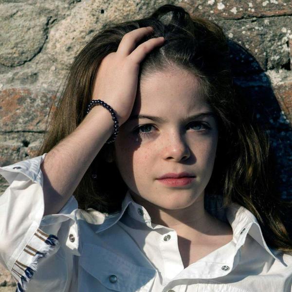 Gunmetal Black Bracelet for Kids with Metal Beads on Adjustable Black Cord - namana.london