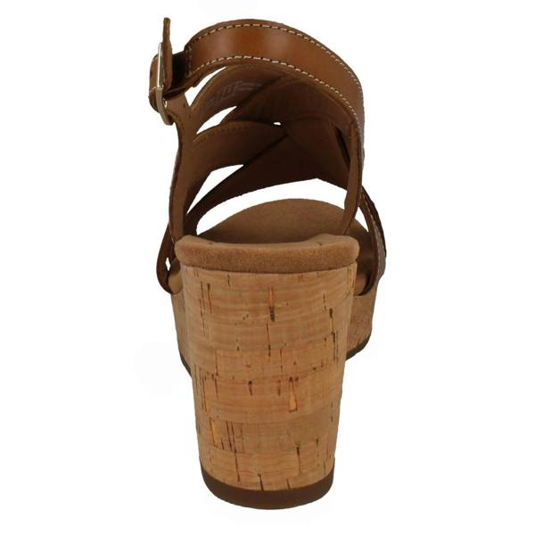 Clarks Ladies Clarks Strappy Wedge Sandals Sabina Sling