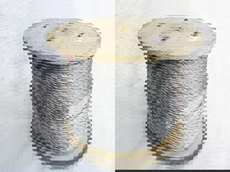 Galvanised Steel Wire Rope Cable 12MM 6x12 (100M Reel 6 x 12 Rigging Marine)