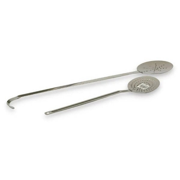 Stainless Steel Paella Skimmers - 11.5 x 50 cm & 9.5 x 30cm mixed.jpg