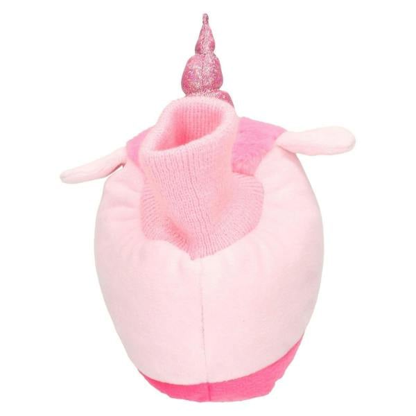 Spot On Girls Junior Spot On Flat Unicorn Bootee Sock Slippers