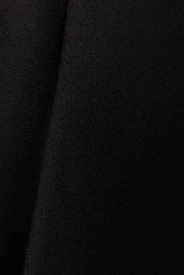 Scuba & Polka Mesh Off The Shoulder Midi Dress - Black DR5016