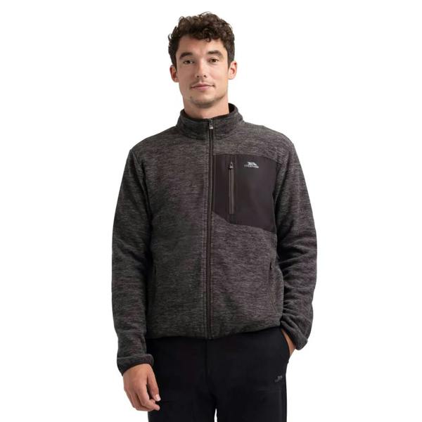 Trespass Mens Cliff Fleece Jacket - Charcoal - 