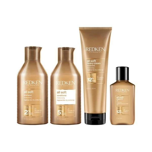 Redken All Soft Shampoo Conditioner Cream Oil
