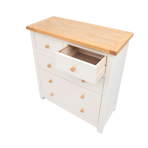 Cabinet Bits Maggiori 5 Drawer Chest of Drawers Wood Knob