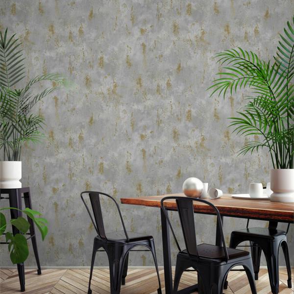 Grandeco Paul Moneypenny Concrete Grey Urban Texture Wallpaper for Grandeco