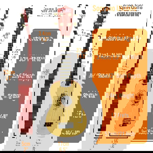 3rd Avenue Soprano Ukulele Pack Natural Ukuleles#Colour_Natural