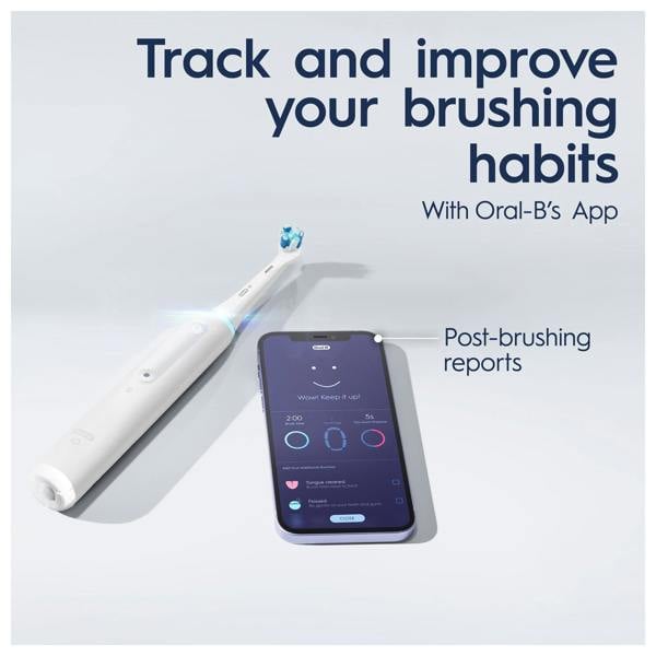 Oral-B iO 4 White Electric Toothbrush with Travel Case - Additional 3