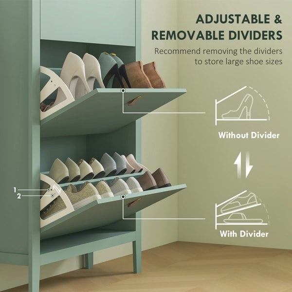 Flip-down Shoe Cabinet