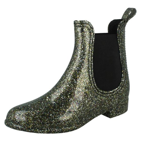 Spot On Girls Spot On Glitter Ankle Wellingtons X1262