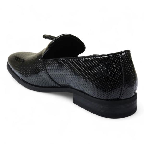 Dolcetto Men’s Formal Tassel Loafers Slip-On Leather Shoes