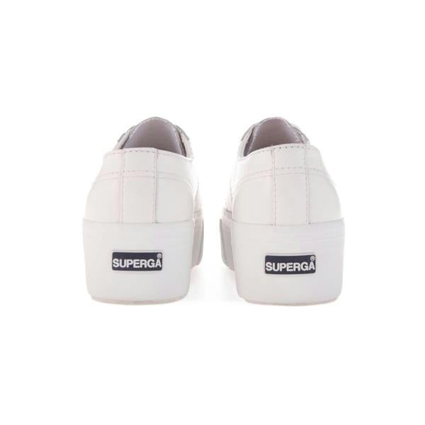 Superga Womens/Ladies 2790 Nappa Leather Trainers - Total White/Rose - 