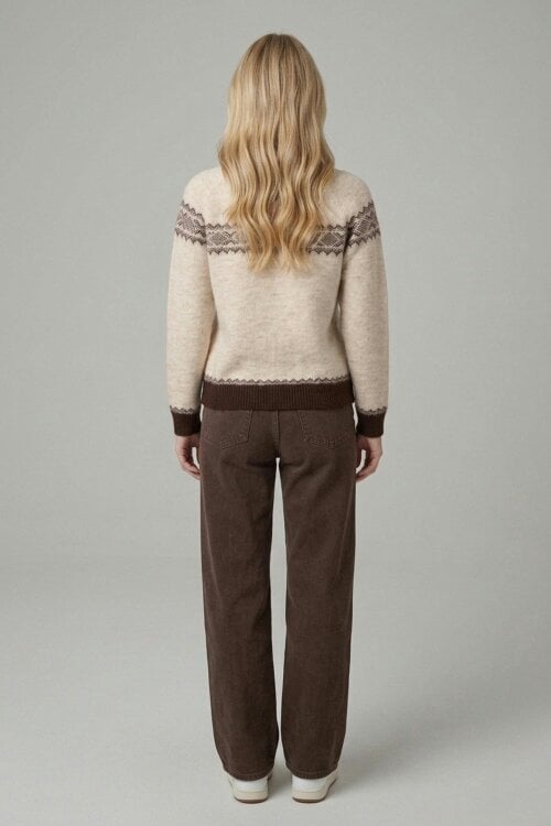 Izabel London Border Print Relaxed Jumper