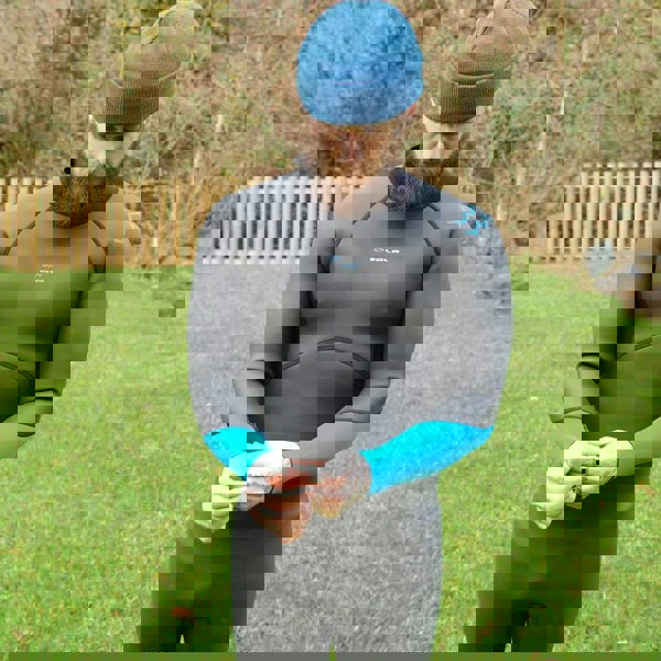 Sola Open Water Mens - Back Zip 3/2mm Fullsuit Wetsuit - Black/Blue