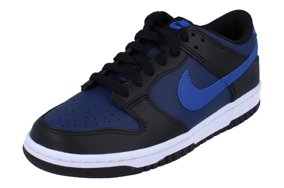 Nike Dunk Low GS Trainers Dh9765  402 - Midnight Navy Game Royal Black 402 - Photo 0