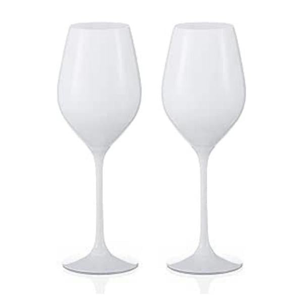 Spirit White Crystal Wine Glasses - Set of 2