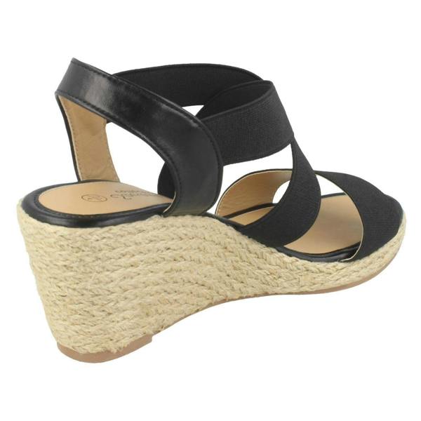 Savannah Ladies Savannah High Rope Wedge Sandals