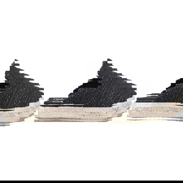 TOMS Santiago Mule Textile Women's Slippers - Black Metallic