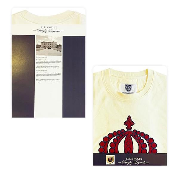 Ellis Rugby Queens House 1871 T-Shirt Ecru