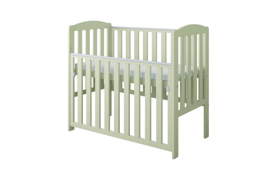 Viculii Waffi Space Saver Cot Pistachio with Mattress