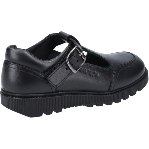 Hush Puppies Kerry Senior Leather Girls's Black Shoes