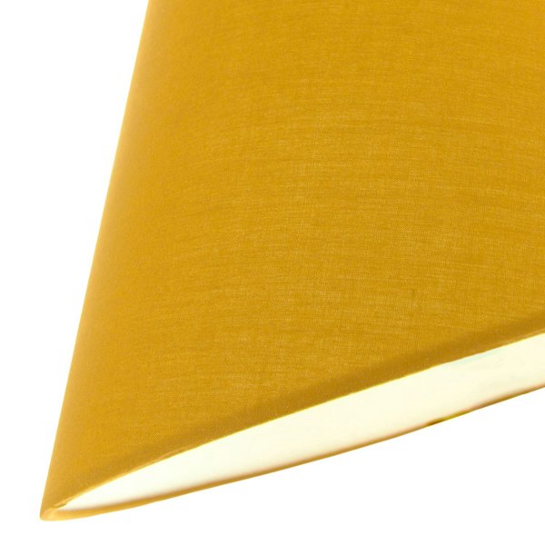 10 Inch Mustard Ochre Cotton Coolie Shade for Table Lamp or Pendant Image 5