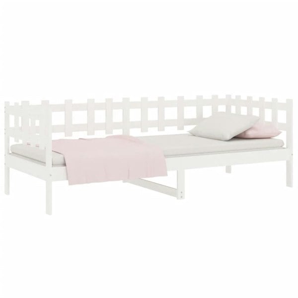 Berkfield Day Bed White 90x190 cm Solid Wood Pine