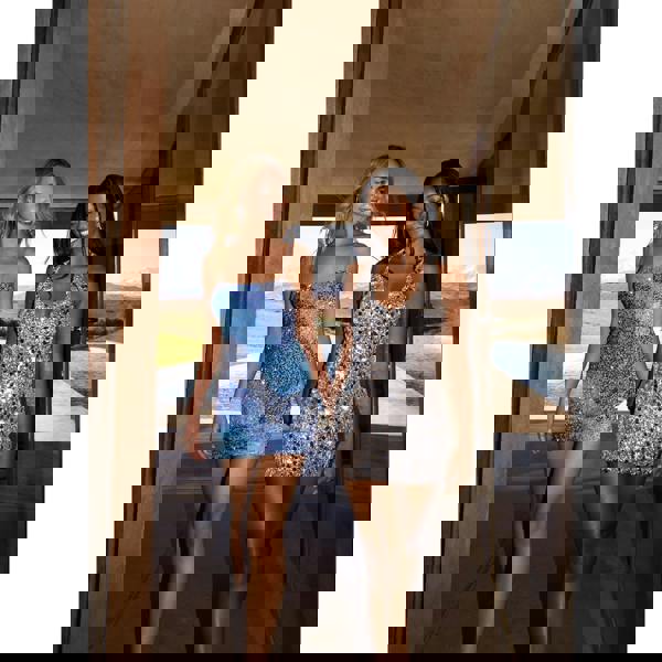 Pink Vanilla Sequin Mini Dress