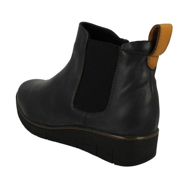 Padders Ladies Padders Wide Fitting Wedge Heeled Ankle Boots Rowen