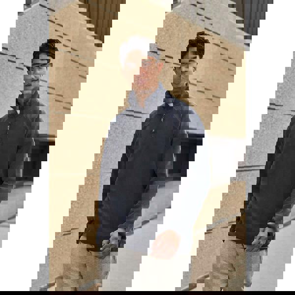 Animal Mens Stockholm Half Zip Fleece Top - Navy