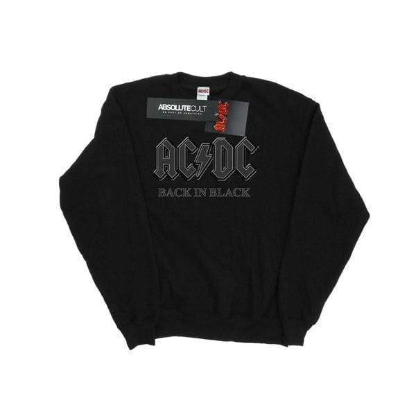 AC/DC Mens Back In Black Sweatshirt - Black