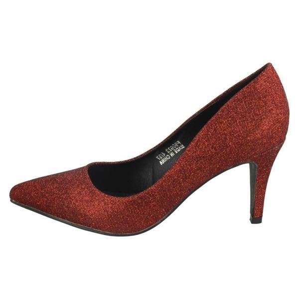 Anne Michelle Ladies Anne Michelle Mid Heel Court Shoes
