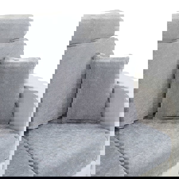 Anyhouz Anypillow Pillowcase 45X45Cm Dark Gray Polyester Chenille Thick Stretchable Cushion For Living Room