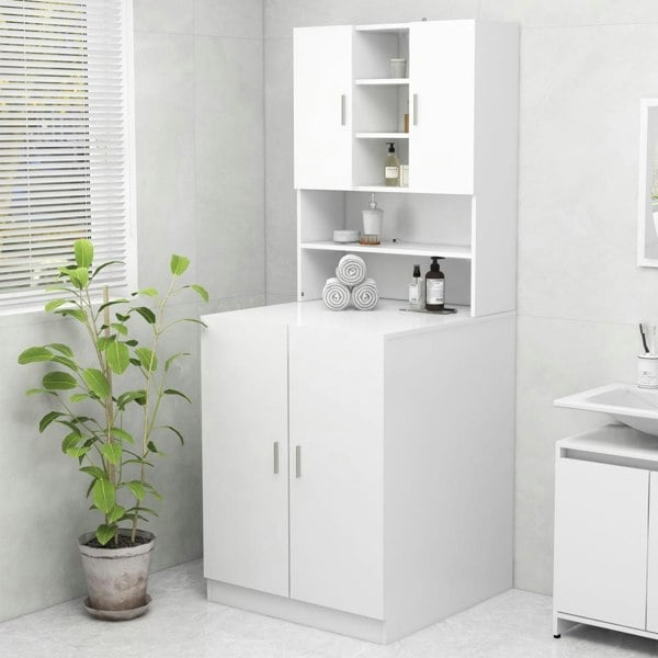 Berkfield Washing Machine Cabinet White