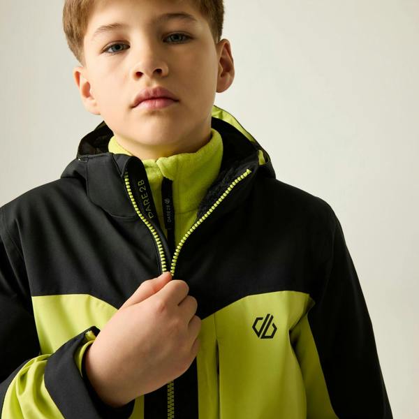 Dare 2B Childrens/Kids Rip It Ski Jacket - Black/Wild Lime - 