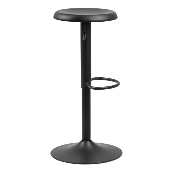 Wyld Haus Set of 2 Cloverstone Black Swivel Bar Stools