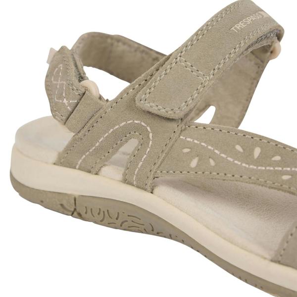 Trespass Womens Naia Suede Cushioned Sandals - Taupe
