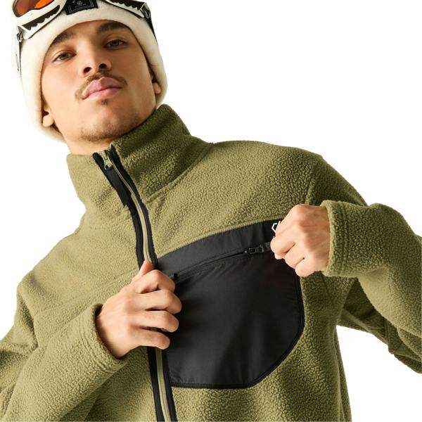 Dare 2B Mens Camber Shield Borg Fleece Jacket - Martini Olive - 