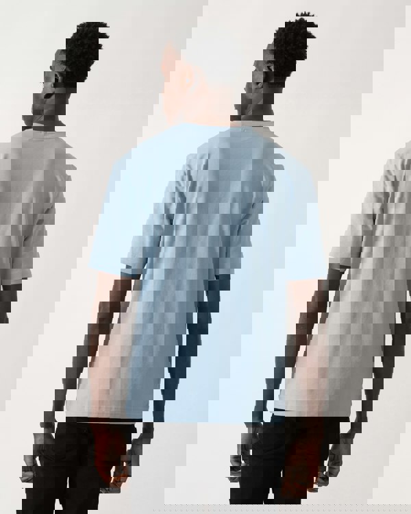 BOSS Orange TChup Mens Crew Neck Small Logo T-Shirt - Light/Pastel Blue 451