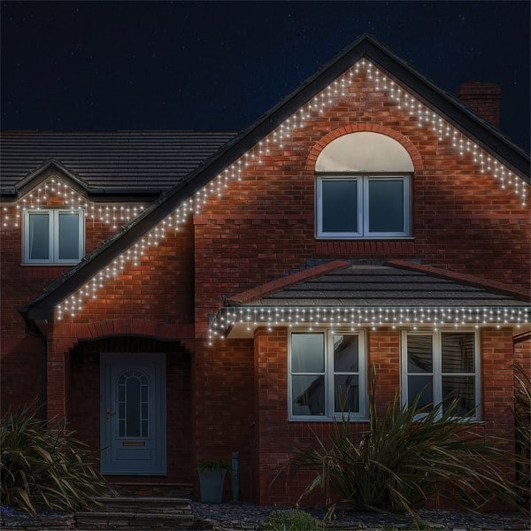 Eagle Connect Icicle lights White Rubber  60/40/20 Drop 2M